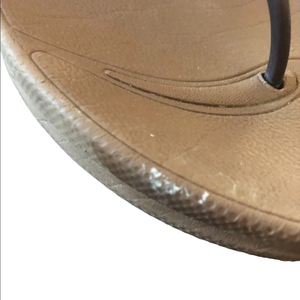 Fitflop Super Jelly Thong Wedge Sandals US 9 Brown Bronze Wedge Comfy Casual
